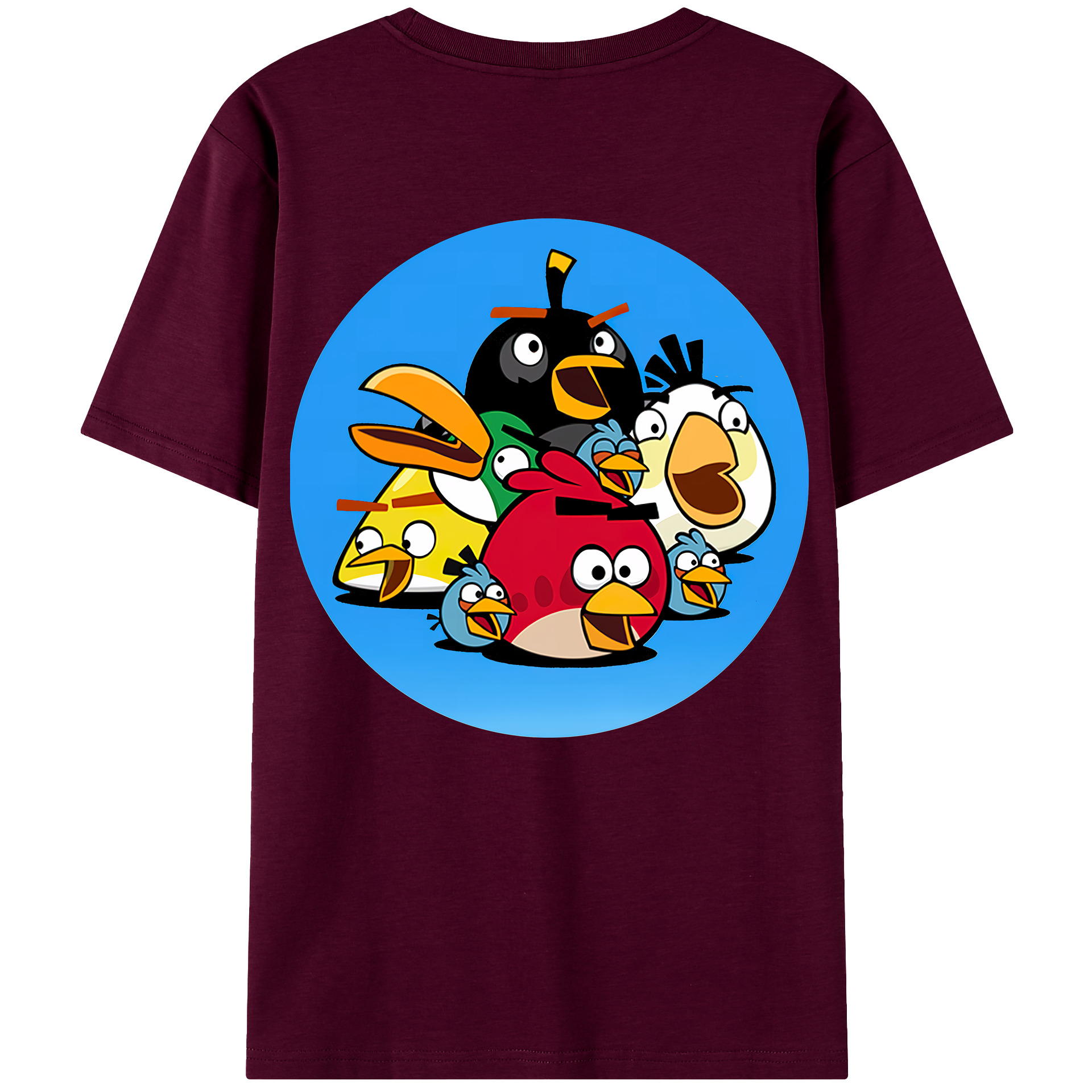 （画像用） Angry Birds アングリーバード レディース半袖Tシャツ(バックプリント)